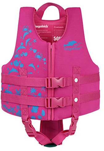 Gogokids Toddler Swim Vest, Kids Floaties – Boys & Girls Buoyancy Jacket for Pool & Beach, Fits 2-8 Years / 22-60 lbs