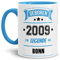 Tassendruck Geburtstags-Tasse Geboren 2009 Eine Legende aus Bonn Innen & Henkel Hellblau/Geschenk/mit Spruch/Mug/Cup/Becher/Qualität Made in Germany