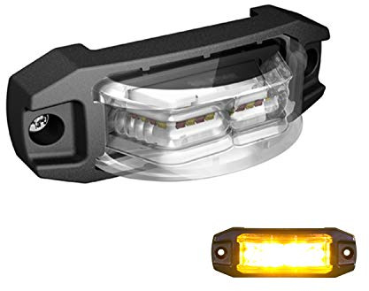 LED-MARTIN X180 Blitzmodul - 180° Abstrahlung - gelb - versch. Haltersätze