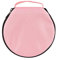 ELEZAY Small CD Case Storage Wallet DVD Disc Dividers Folder Holder Round Oxford Bag 20 Capacity Pink