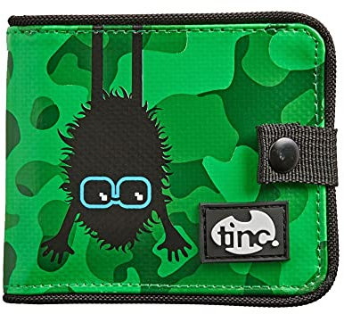 Tinc Outdoor Sports Wallet Trifold Wallet for Kids with Cards & Coin Zip Pocket Green Carry-On 20 Inch