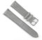 Onthelevel Wildleder-Uhrenarmband, 18 mm, 19 mm, 20 mm, 22 mm, 24 mm, Wildleder mit schwarzer Lederrückseite, Uhrenarmband für Damen und Herren (18 mm, grau)