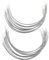 Vsenkes 12Pairs Carbon Steel Bra Wires, Heavy Gauge Sturdy Underwire for Bras - Replacement Sturdy Bra Supporters Sewing Supplies for D Cup E Cup, Sliver, For D E Cup