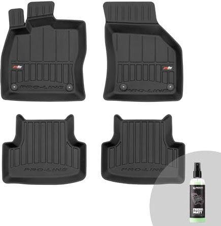FROGUM ProLine 3D Gummimatten Exklusiven Auto Fußmatten Autofussmatten für SEAT Leon III/Cross Sport/Cupra 2012-2020, für VW Golf VII/VII Alltrack/VII GTI 2012-2020