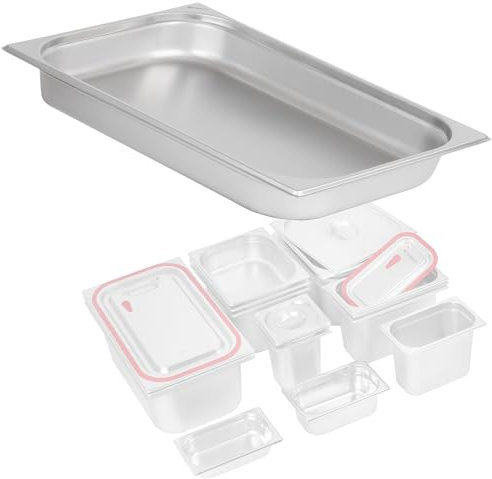 Mahlzeit Récipient GN 1/1 | Hauteur 65 mm | Récipient gastronomique | Récipient gastronorme, récipient thermique | Convient pour chauffe-plats, chafing dishes et bain maries