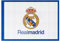 Bandera oficial del Real Madrid Club de Fútbol | 150 x 100 cm - Bordes Azules con escudo en el centro | Producto Oficial