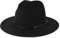 Zylioo L-XL Panama Hut aus Filz für Großen Kopf, Fedora Hut mit breiter Krempe Größe 62cm,Winter Trilby Jazz Hat mit Gürtelschnalle