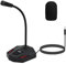 Diheohg Q2 Desktop Gooseneck Condenser Microphone XLR Conference Microphone for Meetings/Voice/Gaming, 3.5mm Easy to Use