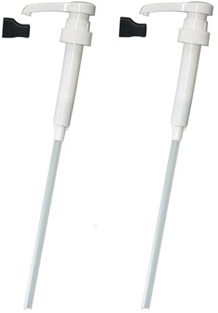YXIING 3 Pcs Syrup Pump 1 Litre, Pump for Coffee Syrup Bottle with Tip Cover Included, Applicable to Bottles Within 28cm in Height
