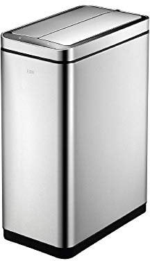 EKO - Deluxe Phantom Motion Sensor Kitchen Bin - Touchless Automatic Rubbish Bin - Perfect for Kitchen & Home, Stainless Steel, 45 Litre