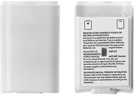 CustomControllerModz XBOX 360 White AA battery pack wireless controller Case Pack for Cover holder - White