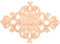 SUPVOX Wood Carved Applique - Wooden Onlay Applique Shaped Unpainted European Style Carved Decal for Door Furniture Decoration