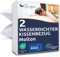 SLEEPZEN Wasserdichter Kissenbezug 50 x 80 cm, Kissenschoner mit Reiﬂverschluss, Made in EU Oeko-Tex® Zertifiziert Recycelte Baumwolle Molton GRS® Weiches, 2er Pack Zip, Anti-Milben & Bettwanzen