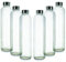 BrandPrint, Set di 6 Bottiglie in Vetro per Acqua Modello Eos 750 ml con Tappo a Vite in Acciaio Inox. Per Bevande e Succhi.