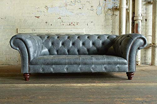 jvmoebel Chesterfield Couch Sofa Polster 3 Sitzer Couchen Sitz Garnitur Sofas Neu Graue