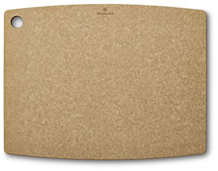 Victorinox Schneidebrett, Gourmet Serie, Cutting Board XL 49.5 x, 38.1 x, 0.9, Saftrille, Klingenschonend, Spülmaschinengeeignet, Braun