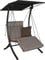 Angerer Freizeitmöbel GmbH Hollywoodschaukel 1-Sitzer Luxus Smart - Gartenschaukel Made in Germany - Schaukel zum Sitzen, Liegen und Entspannen - inklusive Bett-Funktion - einfache Montage (Beige)