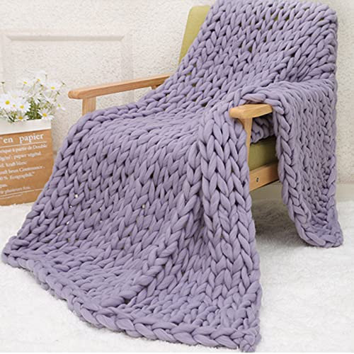 MHUQIA Grobstrickdecke 150x200cm, Grobstrick Decke, Weiches Chenille-Garn, Zopfstrickdecken Und üBerwüRfe, Boho, Riesige, GemüTliche, Dicke HäKeldecke FüR Sofa, Bett