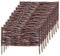 KADAX Palisade aus Weide, natürlicher Weidenzaun, handgemachter Weidenflechtzaun, Gartenzaun für Wegabgrenzung und Beete, Zaun Rasenkante (10 Stück 60x40cm)