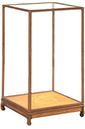 Vitrine Carrée en Verre Transparent pour Poupées, Jouets De Collection, Vitrine Transparente pour Objets De Collection, Vitrine De Protection pour Support De Cube-A||17x12cm
