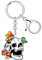 NEWEI Acryl Halloween Horror Schädel Zombie Schlüsselanhänger Voodoo Puppe Anhänger Schmuck für Frauen Mädchen Handtasche Autozubehör (Pilz)