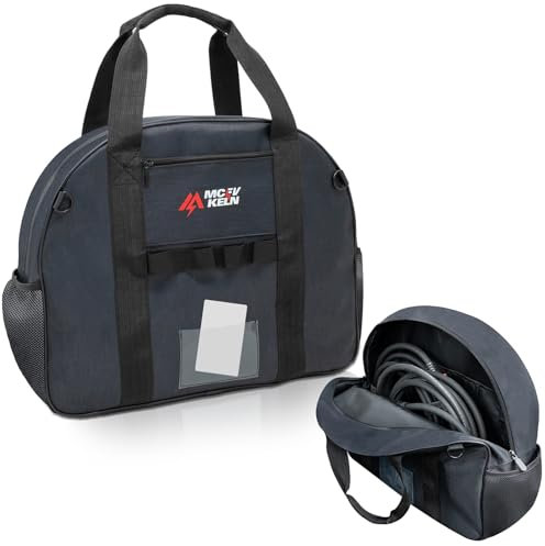 MCEVKELN EV Cable Bag Sac de Rangement pour Câbles de Charge EV Sac de Transport(Polyester 1680D) pour Câbles de Type 2 et Type 1 et Organisateur pour Tous Les Câbles et Extensions, 41 * 34 * 12cm