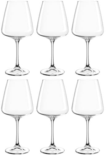 LEONARDO HOME Paladino Weißwein-Gläser, 6er Set, spülmaschinenfeste Wein-Gläser, Weisswein-Kelch mit gezogenem Stiel, Weingläser, 540 ml, 066310