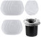 10pcs 1 Gallon Paint Strainer Bags, Paint & Liquid Filter Bags White Fine Mesh Bucket Strainer with Elastic Top Opening Paint Filtering Bag for Paint Gardening Hydroponics (Bucket Not Included)