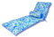 Coussin de Transat avec Traversin - 195x60x5 cm - Déperlant, Résistant aux UV et Confortable - Matelas pour Chaise Longue et Bain de Soleil - Motif Arabesque