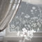 funlife Privacy Window Film Textured Films Frosted Window Sticker, Non-Adhesive Decorative Vinyl Film, Static Cling Double-Sided Glass Window Film White Print on Frost Thistle Daisy 58X120CM