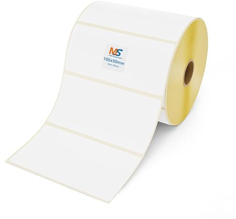 Multi-Shopping Thermo Eco Etiketten 100 x 50 mm - 1.300 Stück je Rolle - Kern: 25 mm -permanent haftend