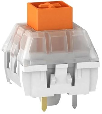 IDUTQUMW Orange Yellow Linear Tactile Switch 3pins Mechanical Keyboard Switches RGB Gaming Accessories for Gmk67(Orange,Taglia unica)