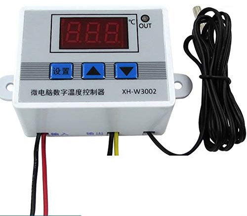 Shovelmty XH-W3002 - Regolatore di temperatura digitale a LED, 220 V, 10 A, con sensore impermeabile W3002