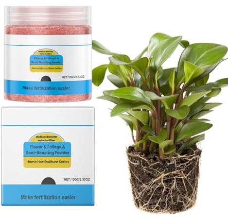 Plant Rooting Powder,100g Nutrient Fertilizer Flower Food - Booster Powder with Nutrient for Fast Strong Growth Flower Vegetable Succulents Fruit Lawns