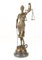 clever-deko Bronzefigur Bronzeskulptur Justitia Figur echte, hochwertige Bronze auf Granitsockel im Jugendstil römische Göttin der Gerechtigkeit