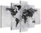 murando - Quadro Cemento 200x100 cm 5 Pezzi - Stampa su Tela in TNT Tessuta XXL Grande - Quadri Moderni Componibili Camera da Letto Matrimoniale - Stampe da Parete Arte - Continenti k-A-0431-b-m