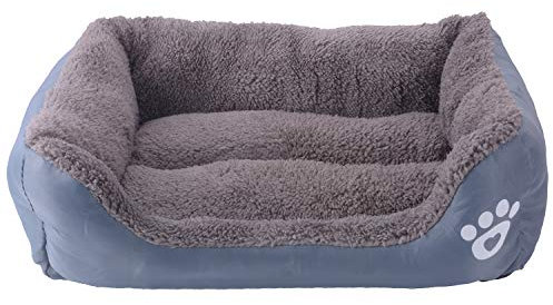 AcserGery Haustier Katzenbett Kissen Weich Hundebett Warm Hundeschlafplatz Katzendecke Hundematratze Hundesofa Katzensofa (Grau)