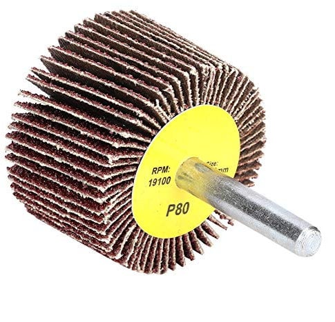 10pcs Ruota Abrasiva, 80 grana, Ruota di Carta Vetrata Flap per Trapano, Smerigliatrice, Utensile Rotante, 40x25x6mm
