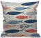HGOD DESIGNS Kissenbezug mit Fischmuster, verschiedene Fisch-Designs, Heimdekoration, für Männer/Frauen, Wohnzimmer, Schlafzimmer, Sofa, Stuhl, 45 x 45 cm