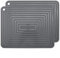 2 Pack Large Silicone Trivet Mats,Heatproof Hot Pads Pot Holder,9x12 Non Slip Flexible Durable Heat Resistant Pot Coaster Kitchen Countertop Table Mats (Dark Grey)