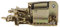Cerradura de llave de puerta delantera izquierda, accesorios de coche Cerradura de llave de puerta de metal delantera izquierda para t4 IV 1996-2003 701837015D Dorado