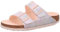 BIRKENSTOCK Arizona MF VEG - Sandali da donna, colore: rosa chiaro iridescente, vegane, Rosa chiaro, 39 EU