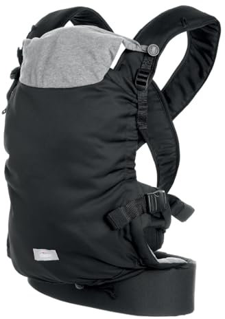 Chicco Skin Fit, ergonomische Babytrage, ideal für Babys von 0 Monaten bis 9 kg, verstellbar, sicher für Babys Hüften, mit gepolsterten Kreuzgurten, Bauchgurt, Kapuze