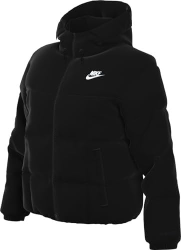 Nike Damen Essential Jacke, Black/White, XL EU