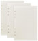 A5 Nachfüllpapier, 3 Packungen 135 Blätter Nachfüllbares Notizpapier, 6 Löcher Nachfülleinlagen Loose Notizpapier, Gepunktet Blanko Liniertem A5 Refill Leeres Papier für A5 Notizbuch (Linie)