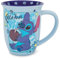 Silver Buffalo Disney Lilo & Stitch Aloha - Taza de cerámica con borde ancho, capacidad para 16 onzas