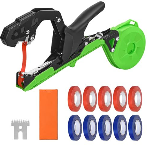 Bindezange für Pflanzen, Yolando Aufgerüstet Pflanzenbindemaschine Bandzange Tapetool Handbindemaschine für Weinberg Tomaten Gurken Obst Gemüse, Landwirtschaft Garten Bindemaschine, Plant Tying Tool