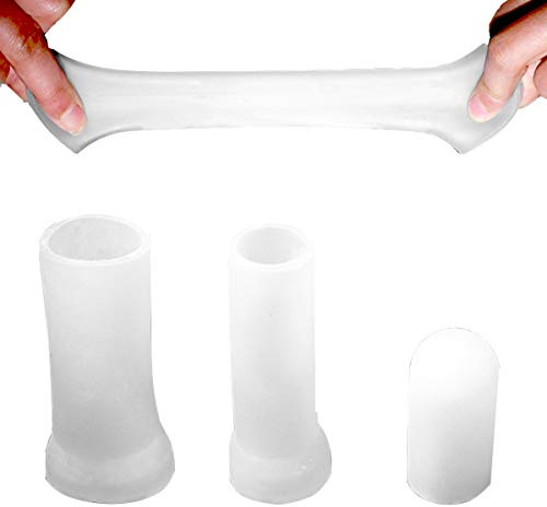 JSSMATE Male Penis Pumps Män Bigger Penis Extender Enlarger Pump Extension Enhancer Penisförstoring Silikon Pumping Glans Protection Cap för Penis Pumps Förstoring (3pcs silicone cap)