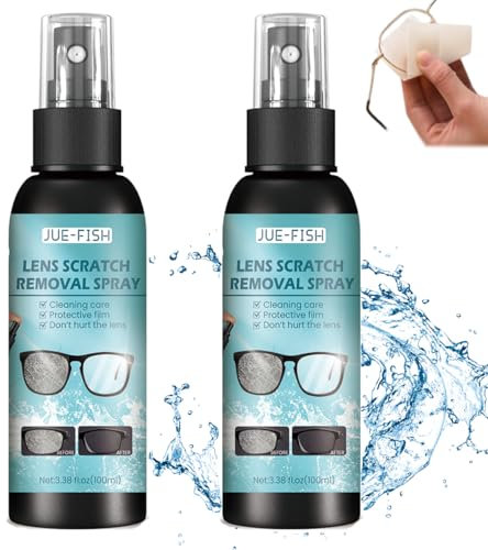 Lens Scratch Remover,Scratch Remover for Eyeglasses,Lens Scratch Remover for Eye Glasses,Glasses Lens Scratch Remover,Eyeglasses Sunglasses Lens Repair Spray (2bottle)