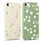 Xylota 2 Stück Handyhülle für iPhone 8/7/SE 2020/SE 2022 4,7 Hülle, Aesthetic Muster Blumen Mädchen Frauen Case, Weich Silikon Dünn TPU Bumper Stoßfeste Schutzhülle Cover für iPhone 7, Grün + Beige